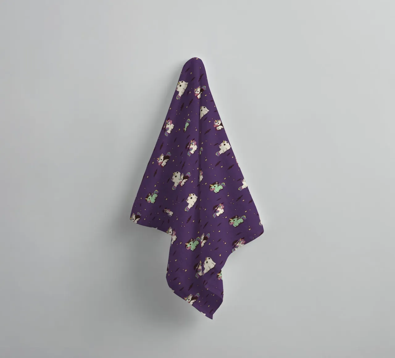 Halloween Unicorn Party Pattern toalla de baño de Loobs