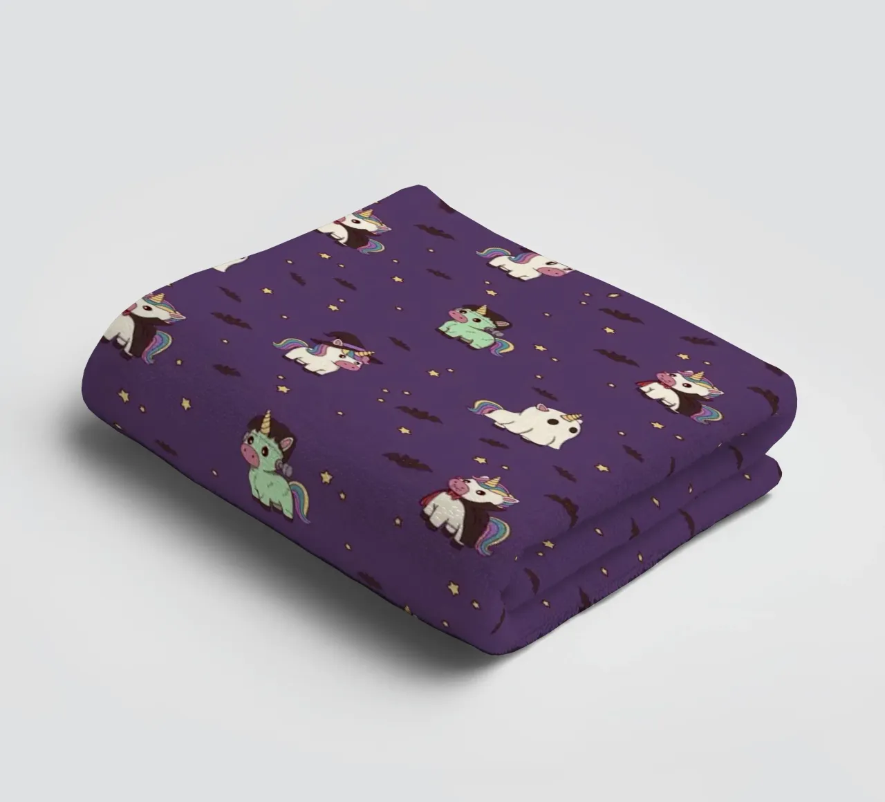 Halloween Unicorn Party Pattern toalla de baño de Loobs