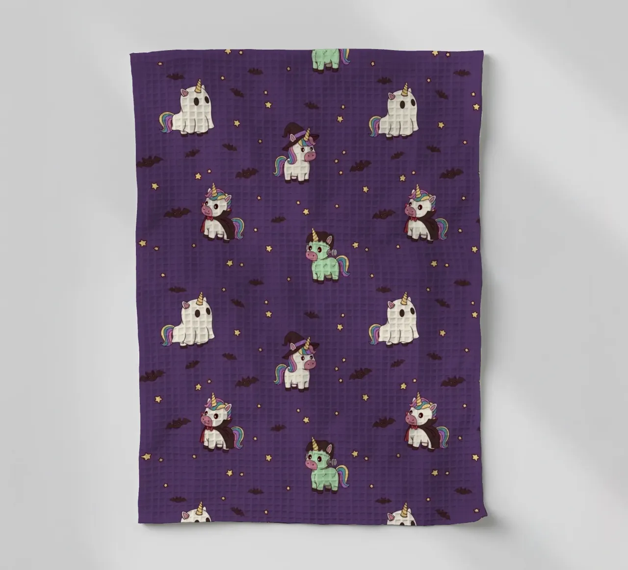 Halloween Unicorn Party Pattern paño de cocina de Loobs