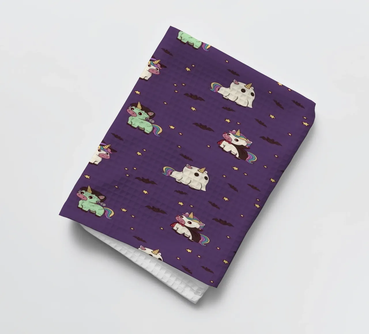 Halloween Unicorn Party Pattern paño de cocina de Loobs
