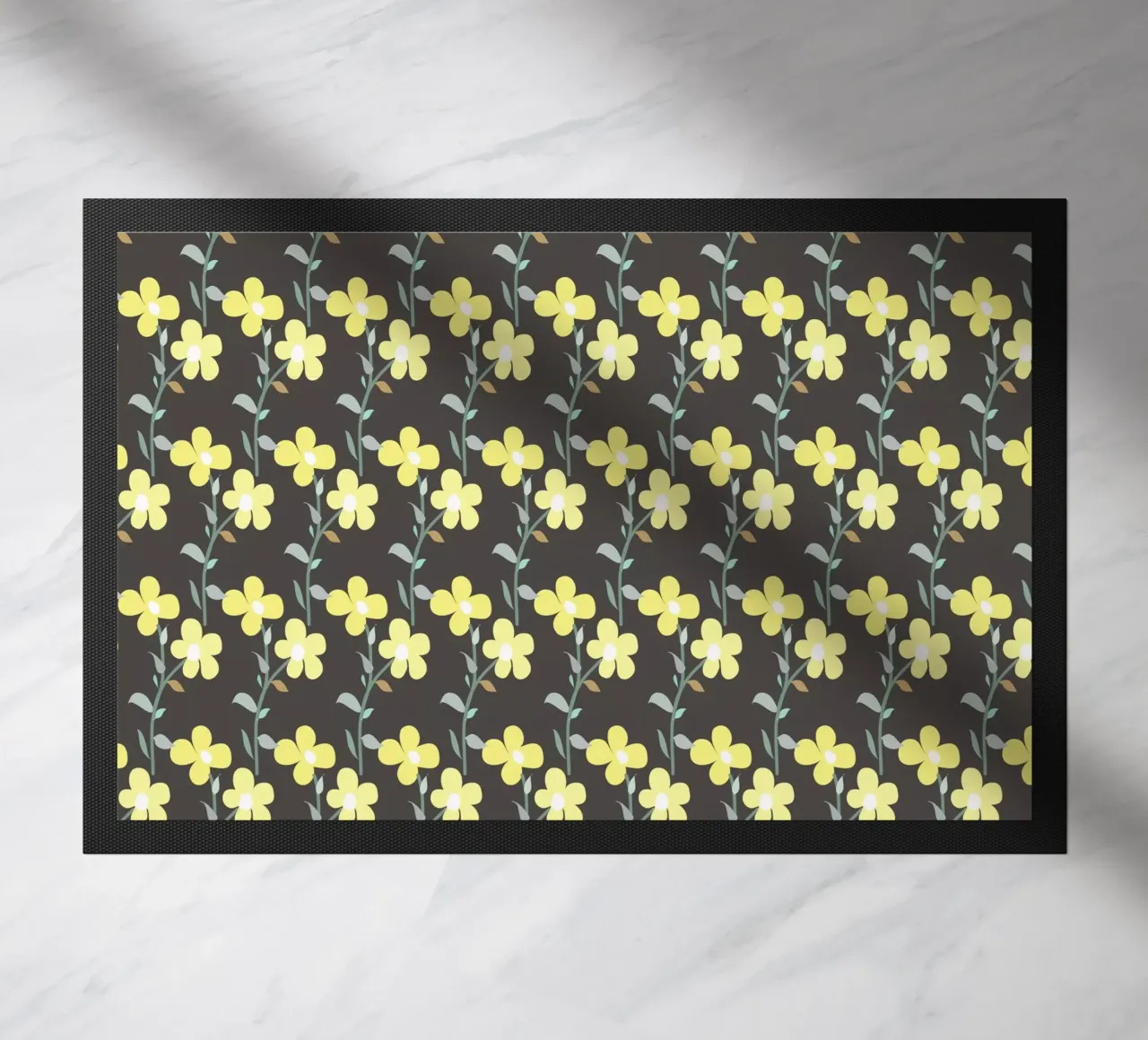 Floral Beat pattern doormat by LaylaOzHome