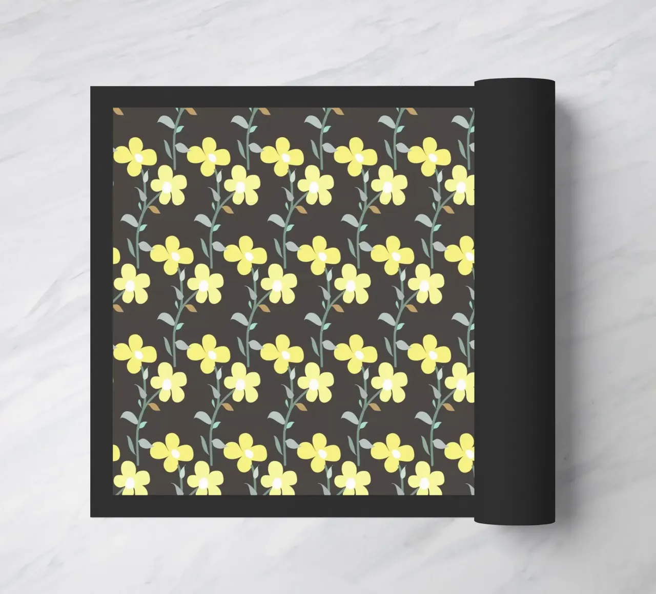 Floral Beat pattern doormat by LaylaOzHome