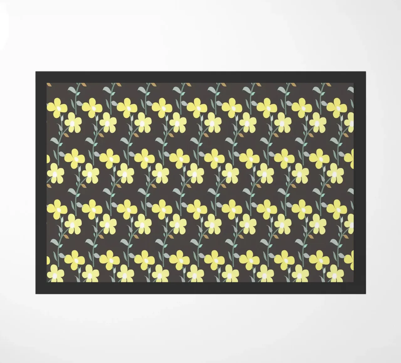 Floral Beat pattern doormat by LaylaOzHome