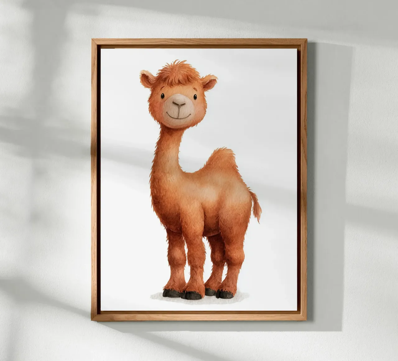 Poster per la cameretta dei bambini con cammello sorridente alluminio dibond da Kid’s Dream