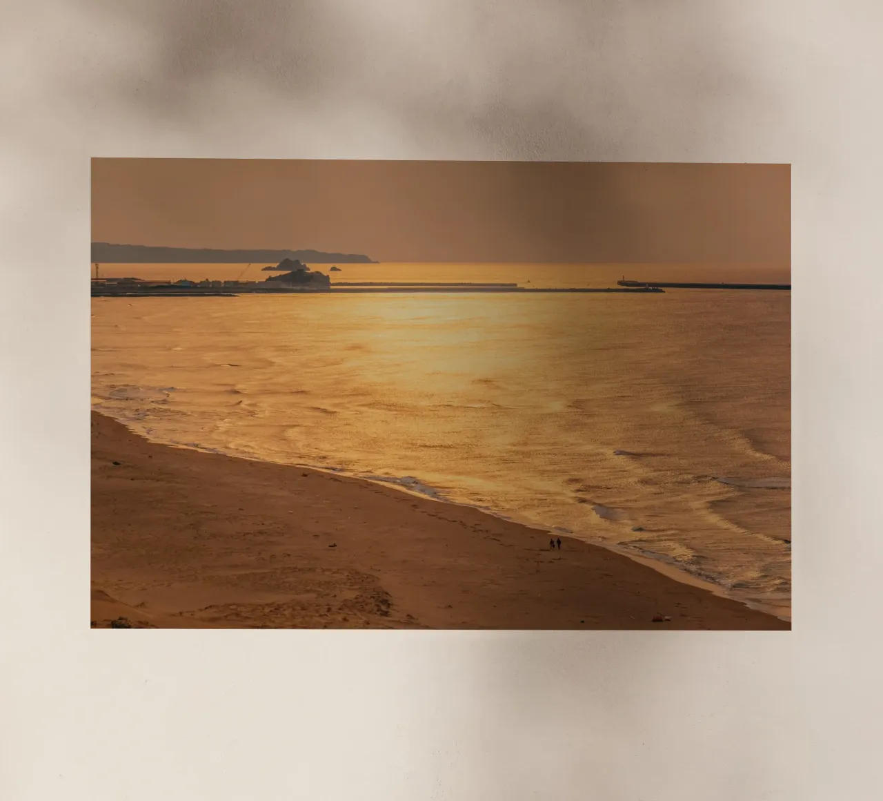 Tramonto nel deserto di Tottori, Giappone pellicola backlit da Marcel Bisig