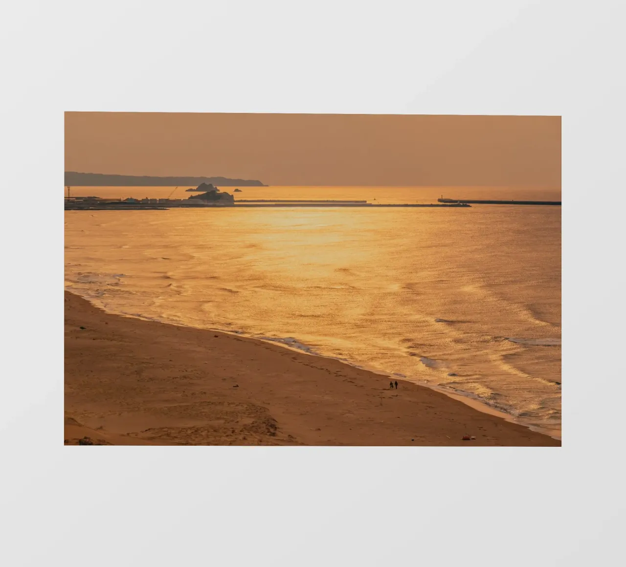 Tramonto nel deserto di Tottori, Giappone telo in pvc da Marcel Bisig