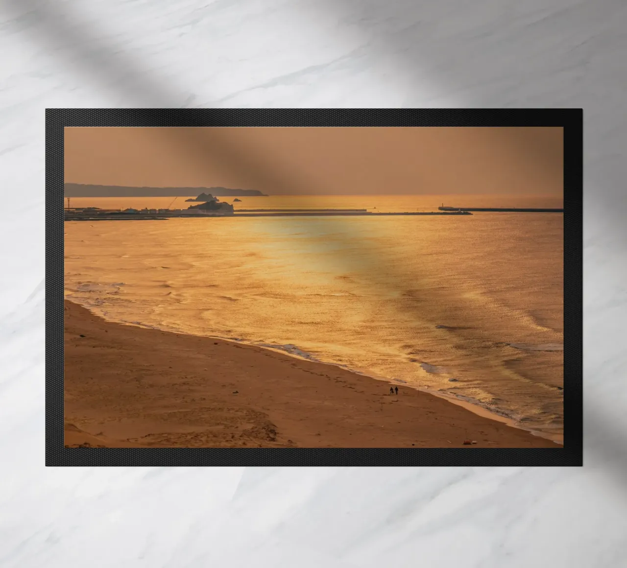 Tramonto nel deserto di Tottori, Giappone zerbino da Marcel Bisig