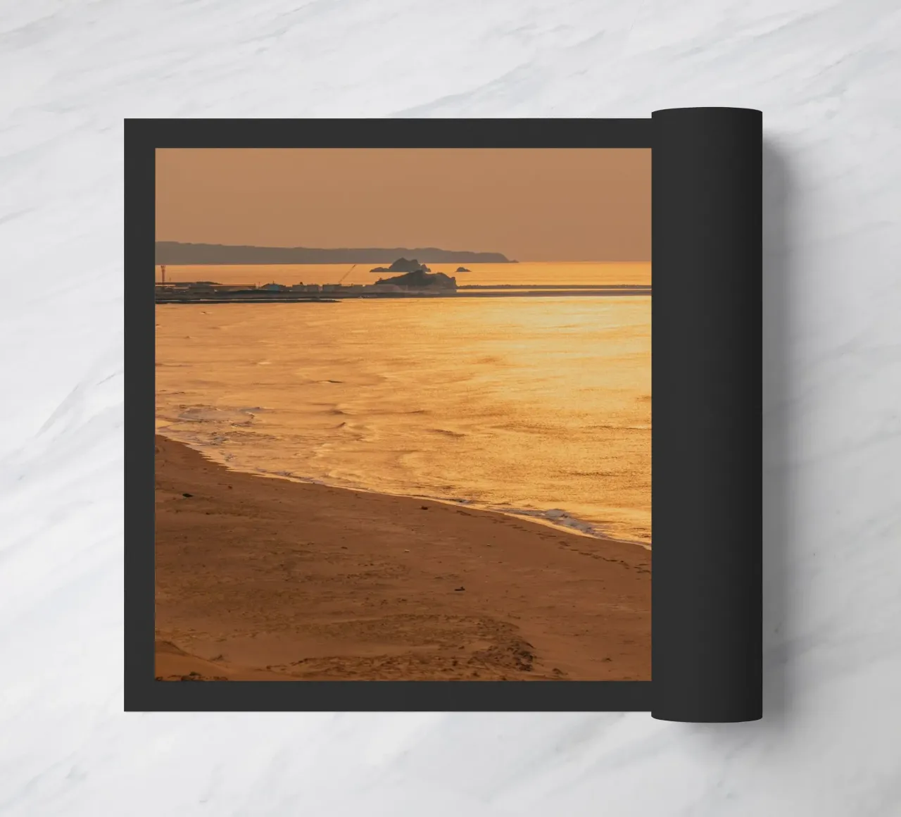 Tramonto nel deserto di Tottori, Giappone zerbino da Marcel Bisig