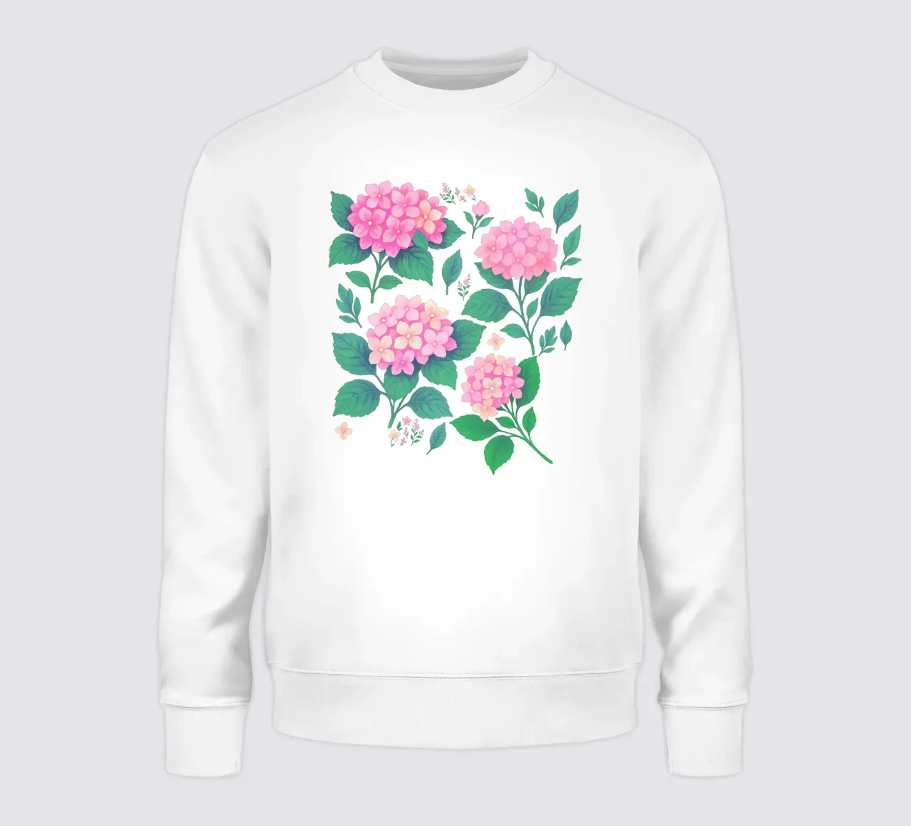 Ortensia rosa e verde felpa da SilverPegasus