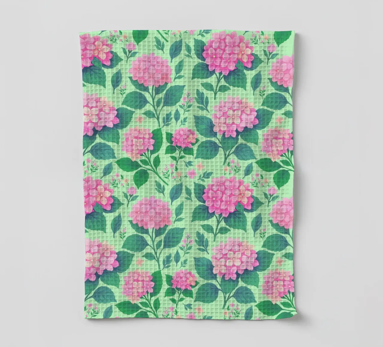 Ortensia rosa e verde canovaccio da cucina da SilverPegasus