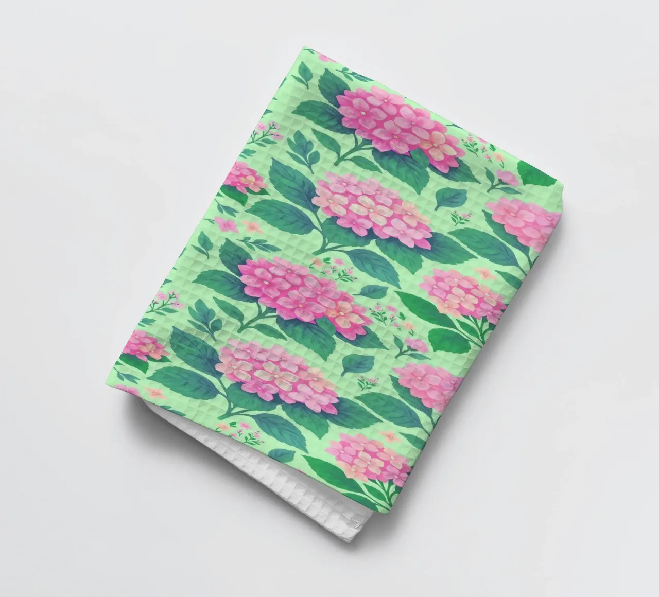 Hortensia rose et vert torchon de SilverPegasus