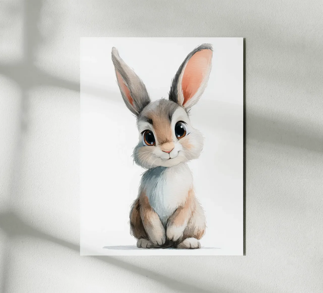 Poster di un coniglio carino alluminio dibond da Kid’s Dream