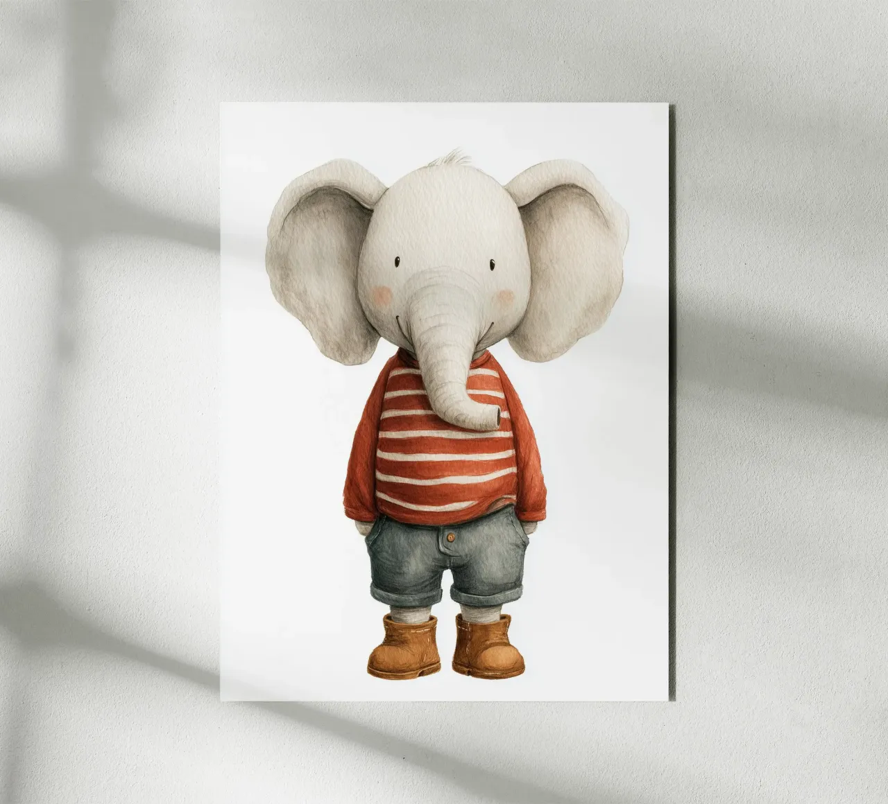 Poster di un simpatico elefante alluminio dibond da Kid’s Dream