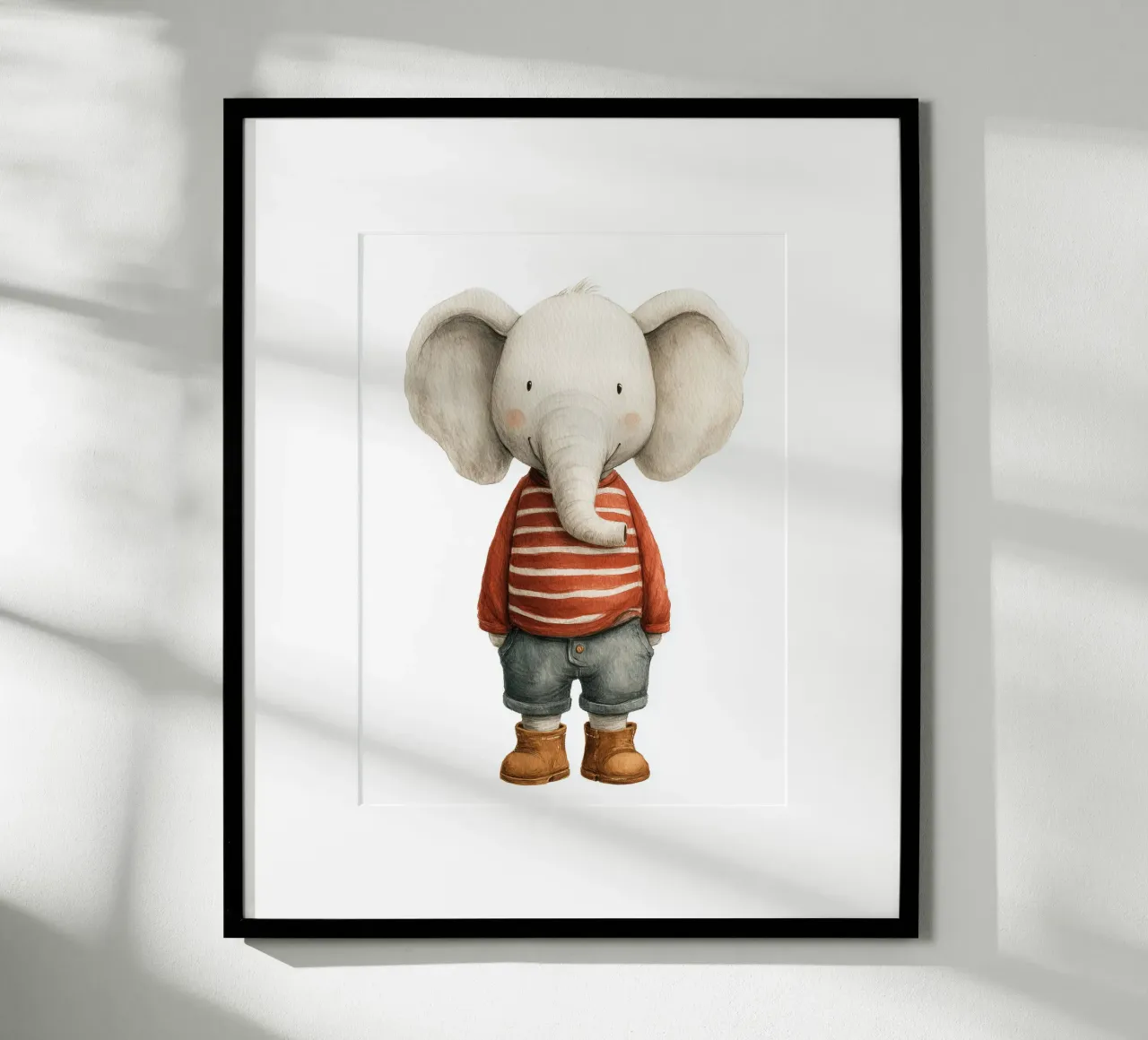 Poster di un simpatico elefante carta hahnemühle da Kid’s Dream