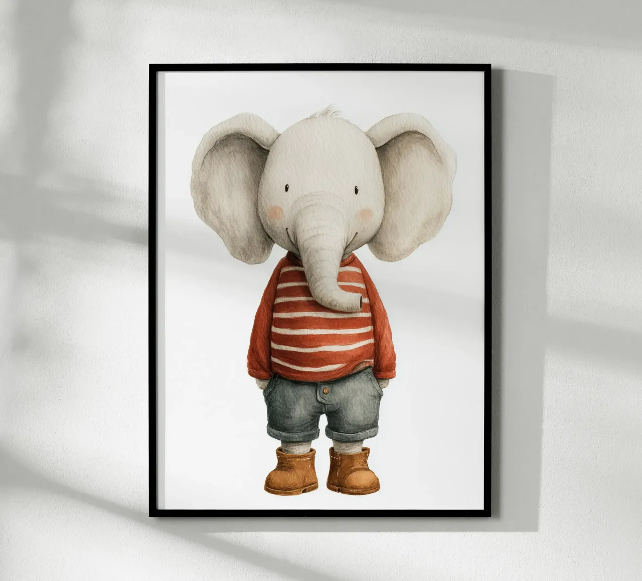 Poster di un simpatico elefante carta hahnemühle da Kid’s Dream