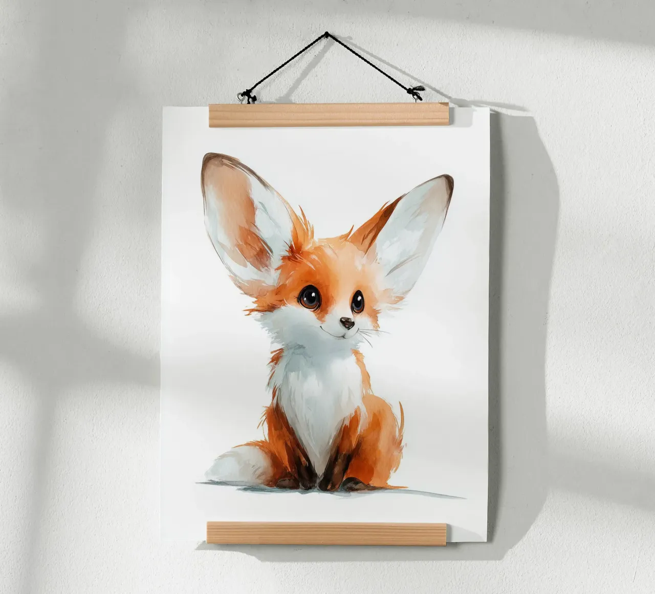 Poster fennec carino carta hahnemühle da Kid’s Dream