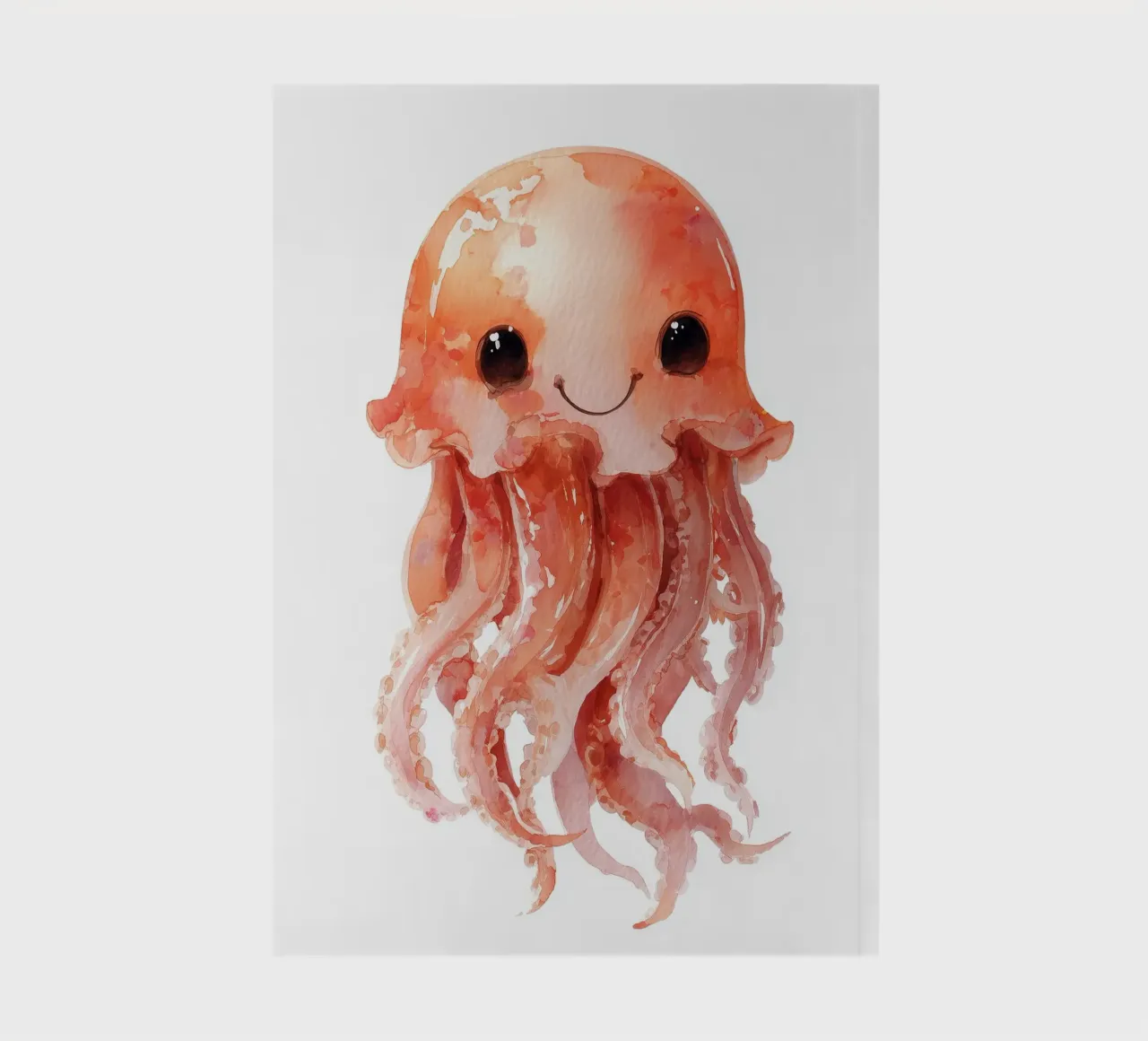 Smiling jellyfish poster notebook by Kid’s Dream
