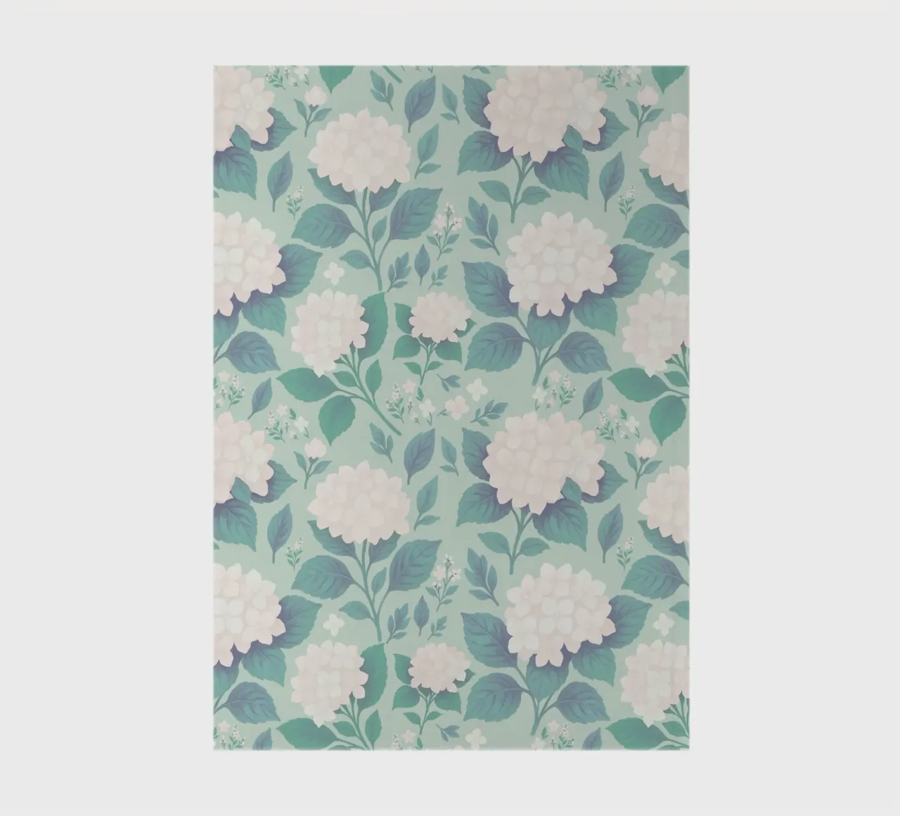 Hortensia Blanc Sauge Vert carnet de notes de SilverPegasus