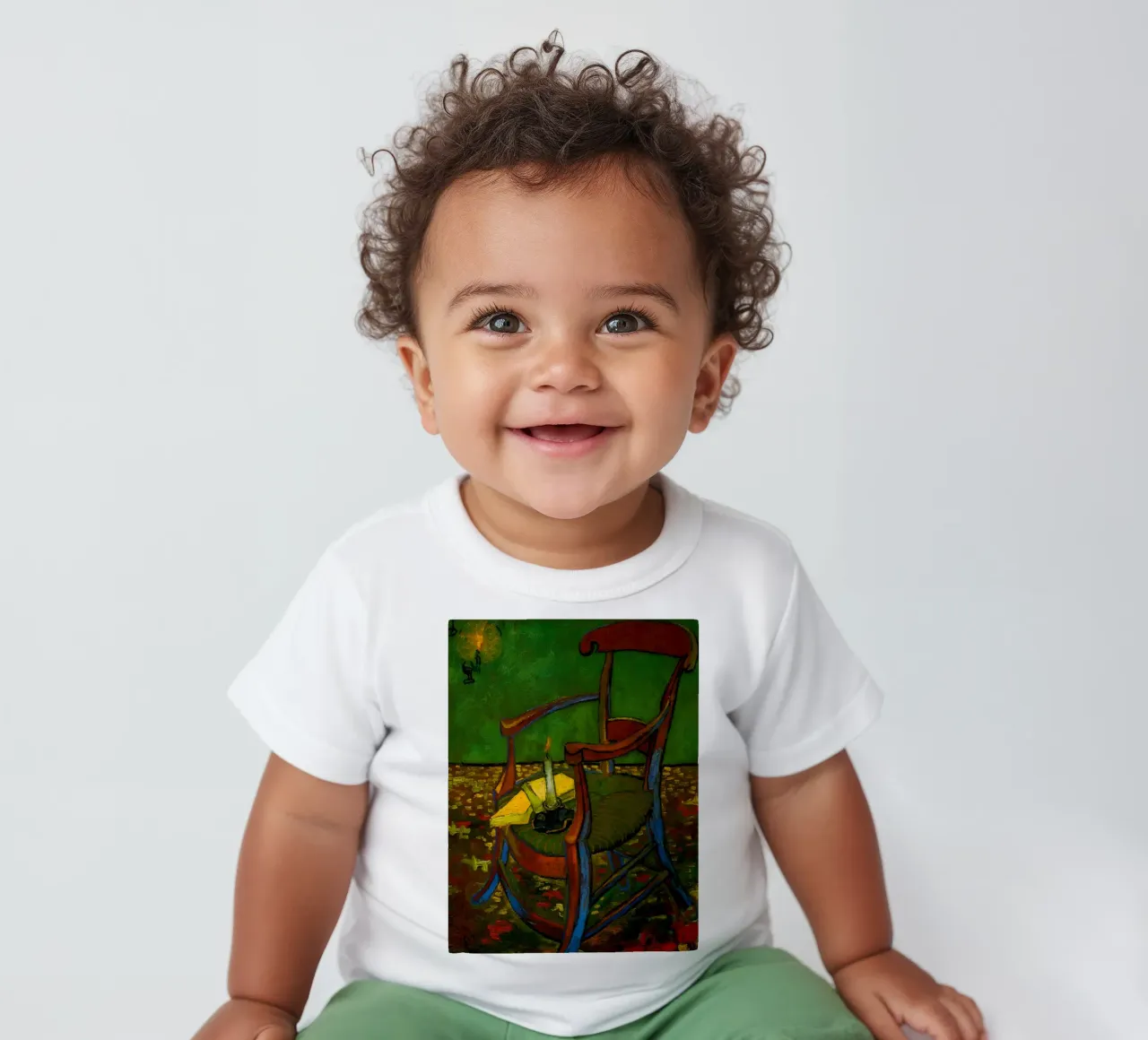 Vincent van Gogh - La poltrona di Paul Gauguin, 1888 maglietta neonato da William Store