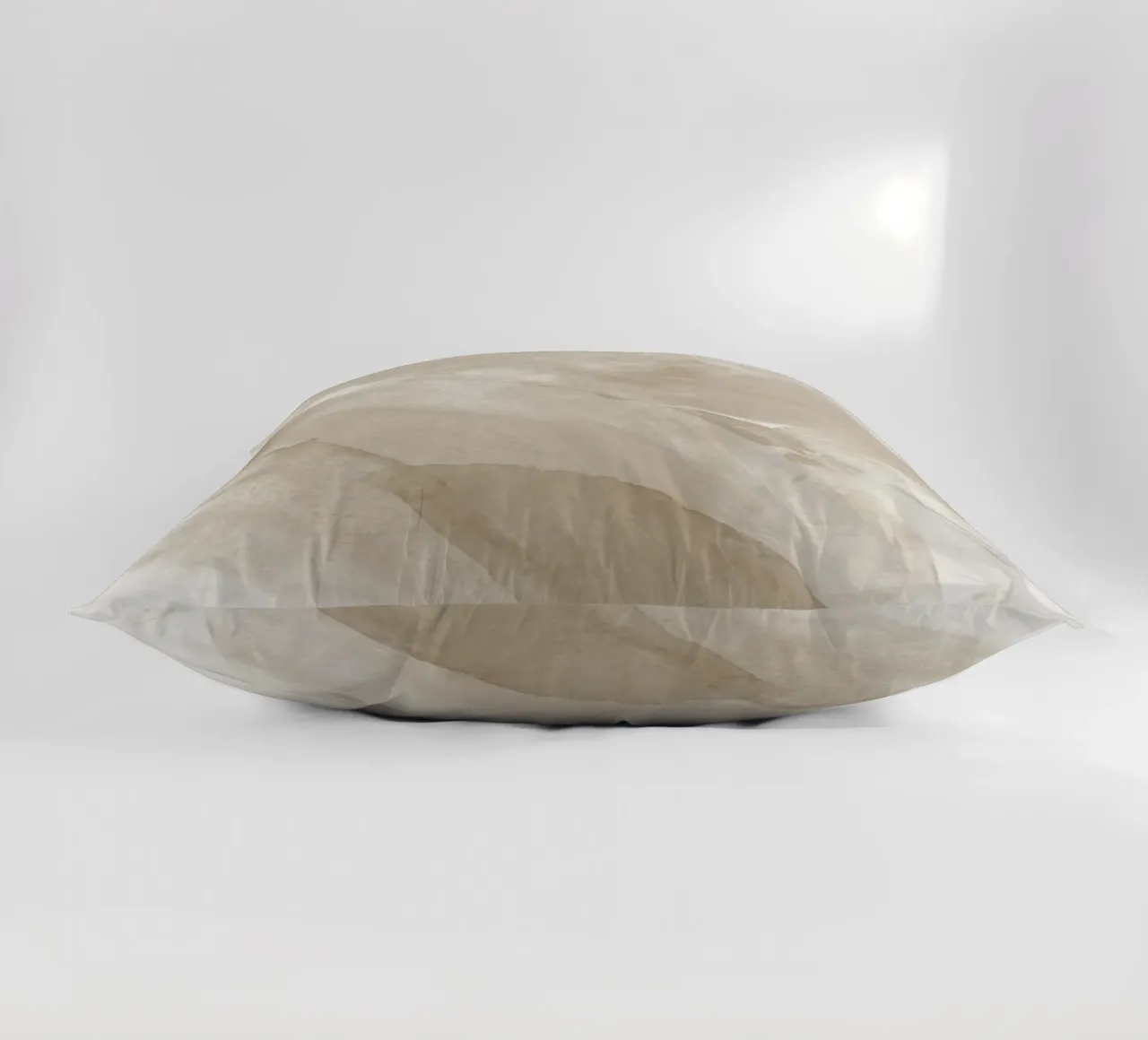 Pennellate astratte beige 2 cuscino da NouveauPrints