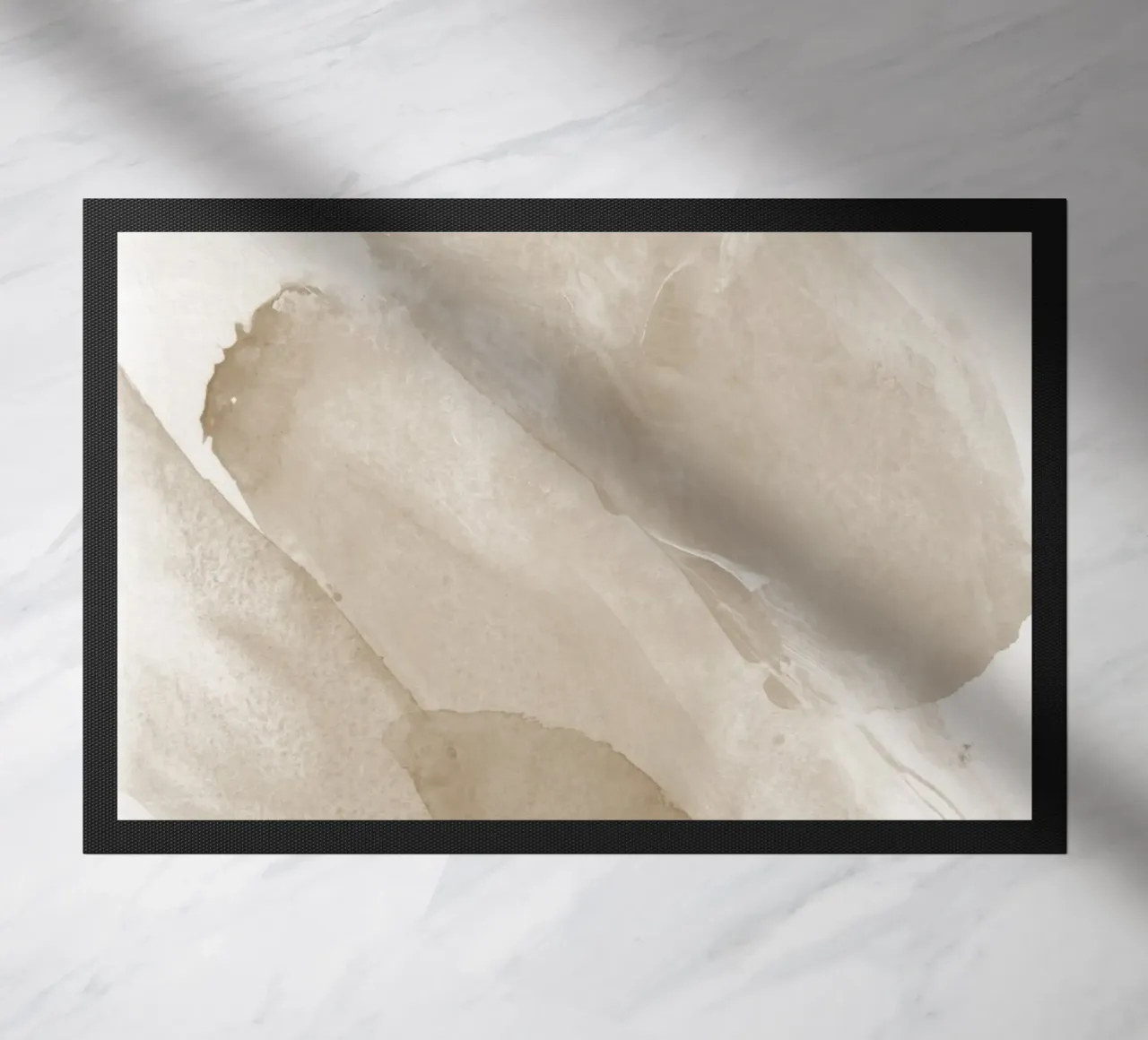 Pennellate astratte beige 2 zerbino da NouveauPrints