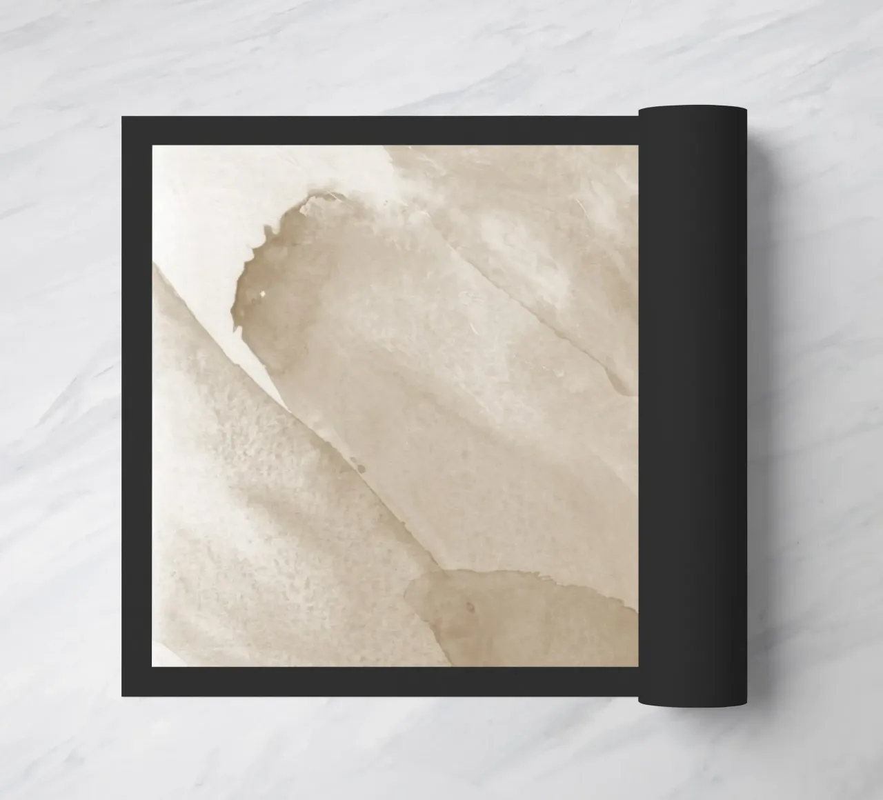 Pennellate astratte beige 2 zerbino da NouveauPrints