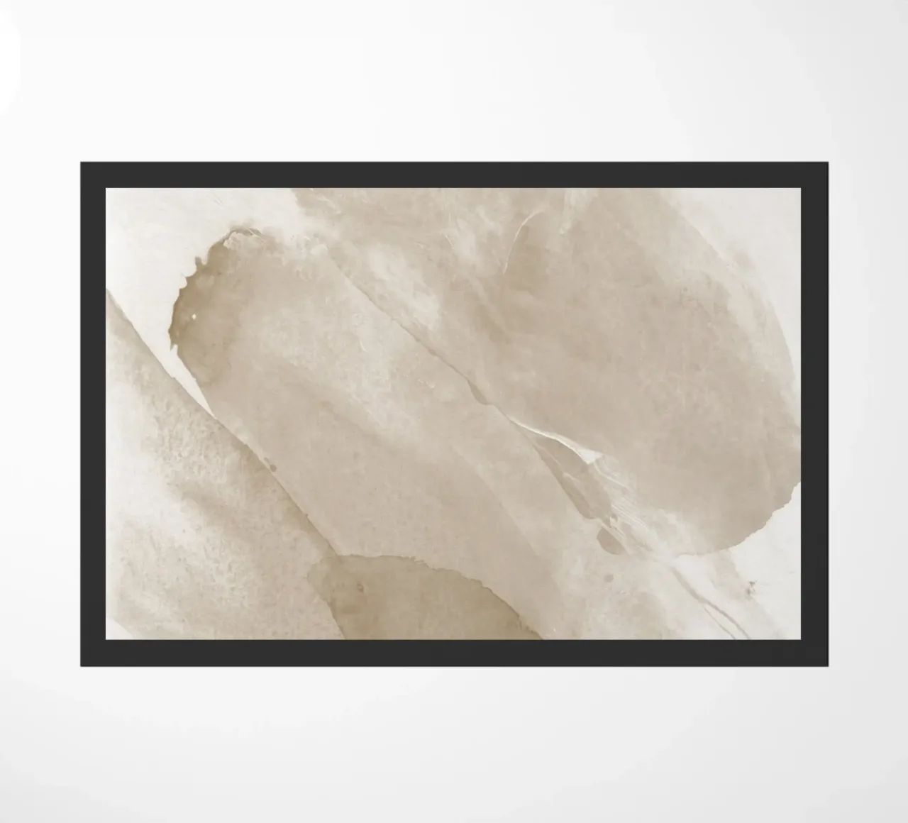 Pennellate astratte beige 2 zerbino da NouveauPrints