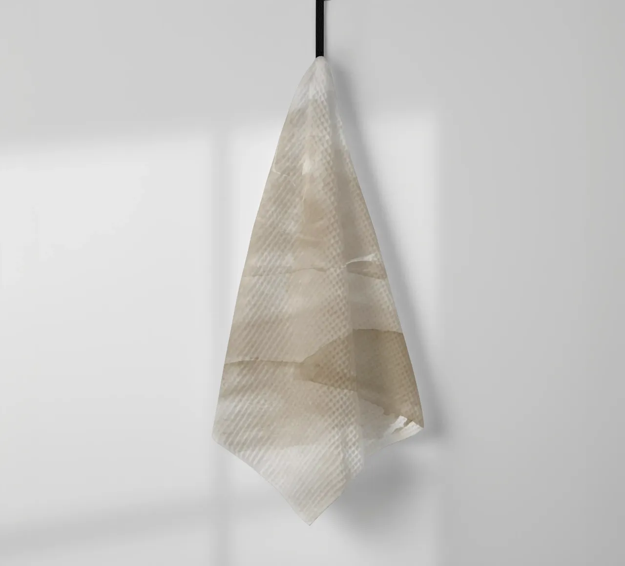 Pennellate astratte beige 2 canovaccio da cucina da NouveauPrints