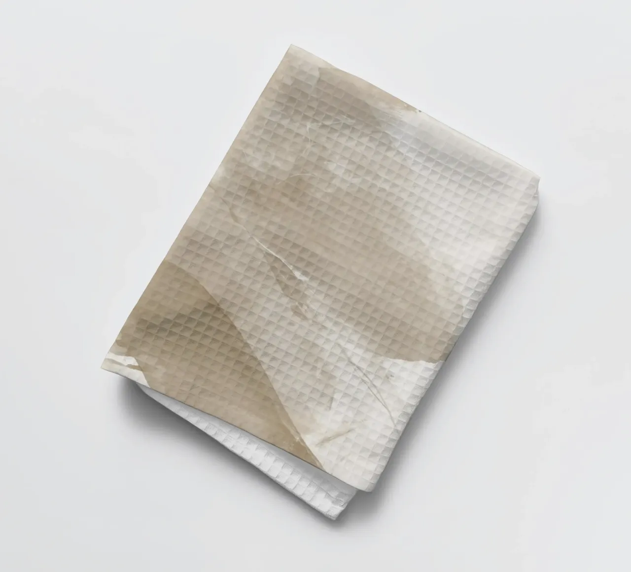 Pennellate astratte beige 2 canovaccio da cucina da NouveauPrints