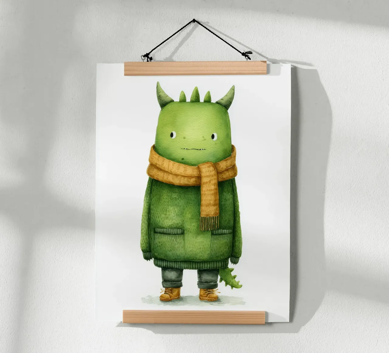 Poster del mostro verde carta hahnemühle da Kid’s Dream