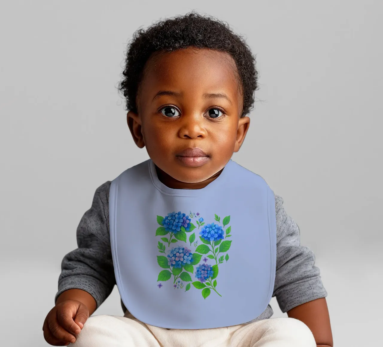 Ortensia blu bavaglino da SilverPegasus