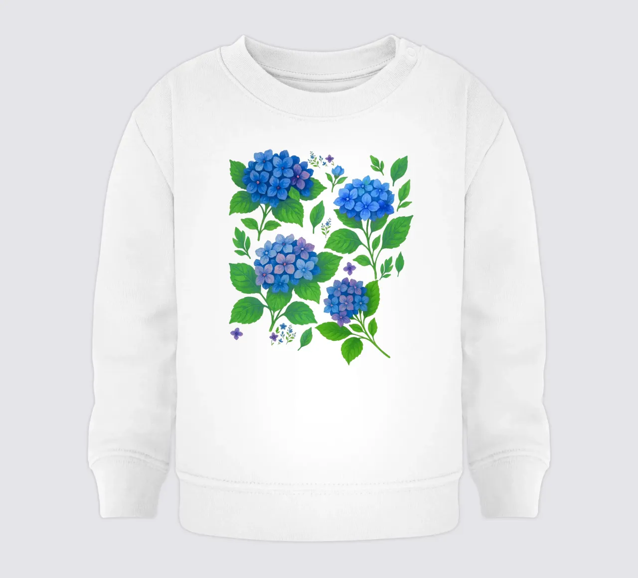 Ortensia blu felpa neonato da SilverPegasus