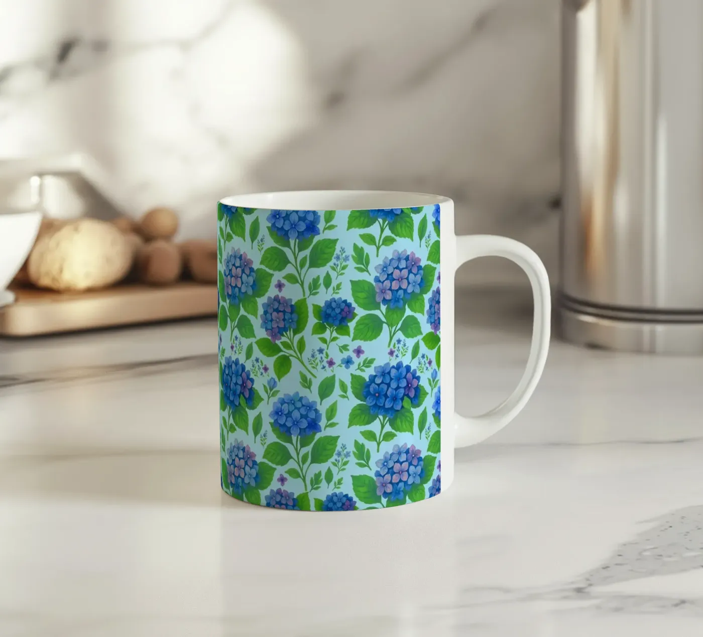 Ortensia blu tazza in ceramica da SilverPegasus