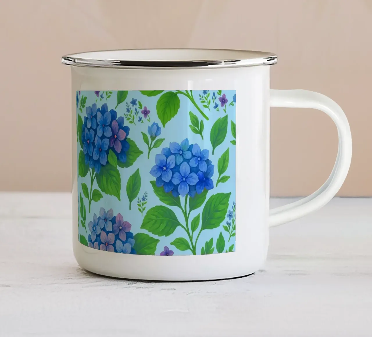 Ortensia blu tazza in smalto da SilverPegasus