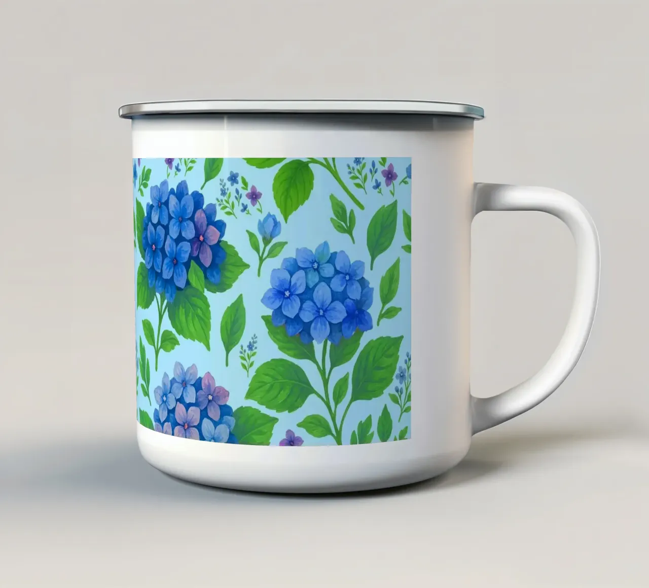 Ortensia blu tazza in smalto da SilverPegasus