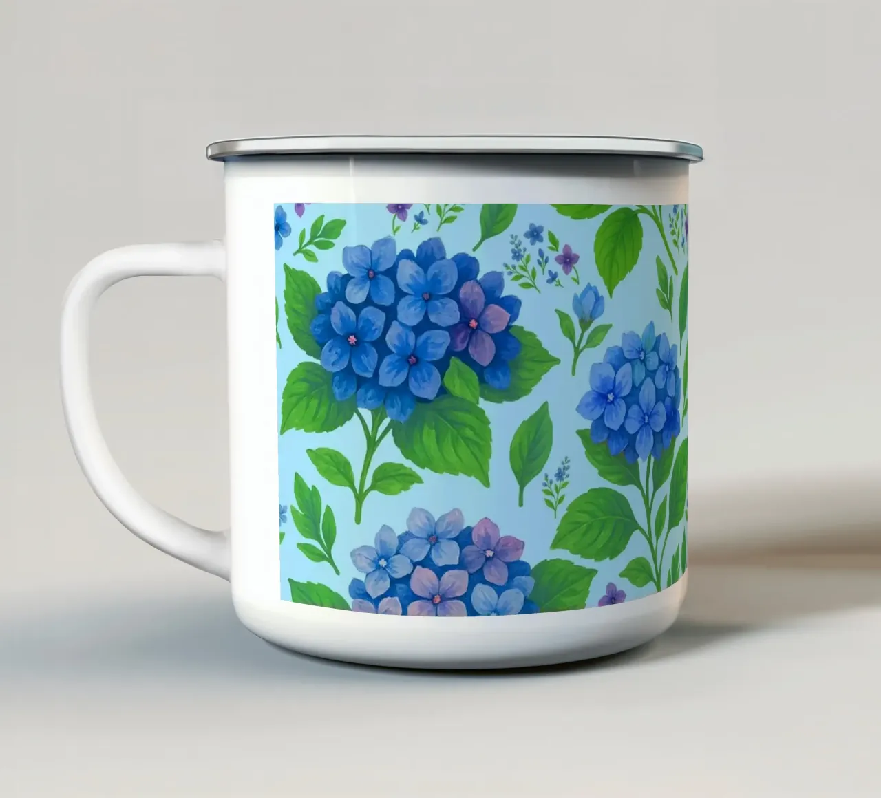 Ortensia blu tazza in smalto da SilverPegasus