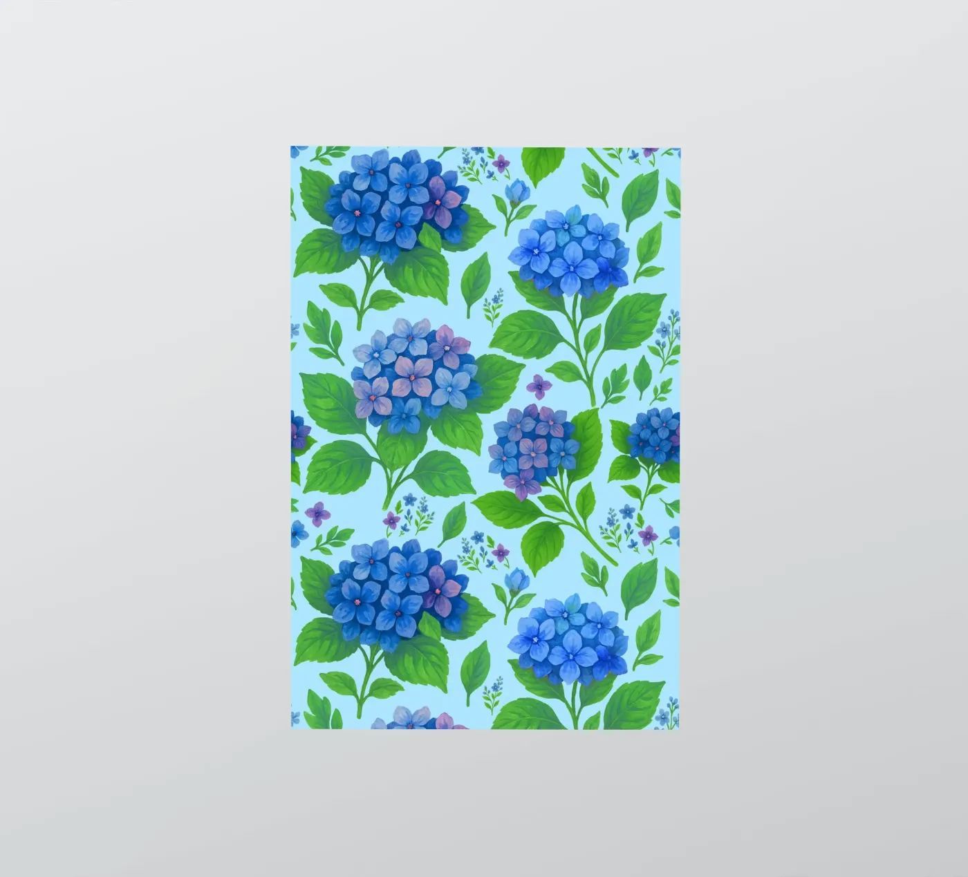 Ortensia blu adesivo da SilverPegasus