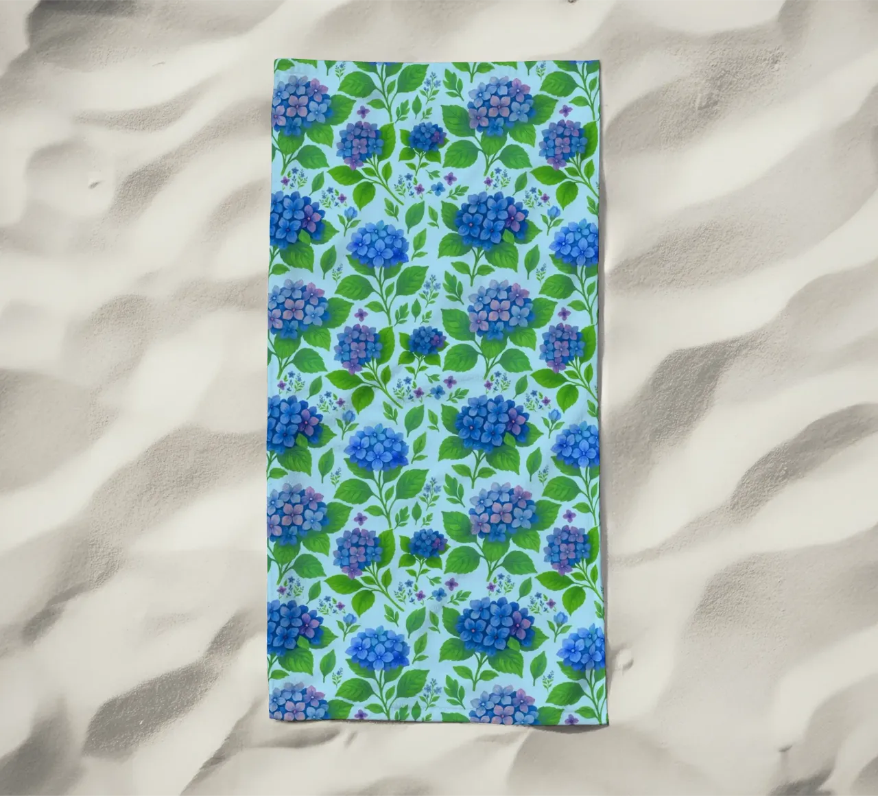 Ortensia blu telo mare da SilverPegasus