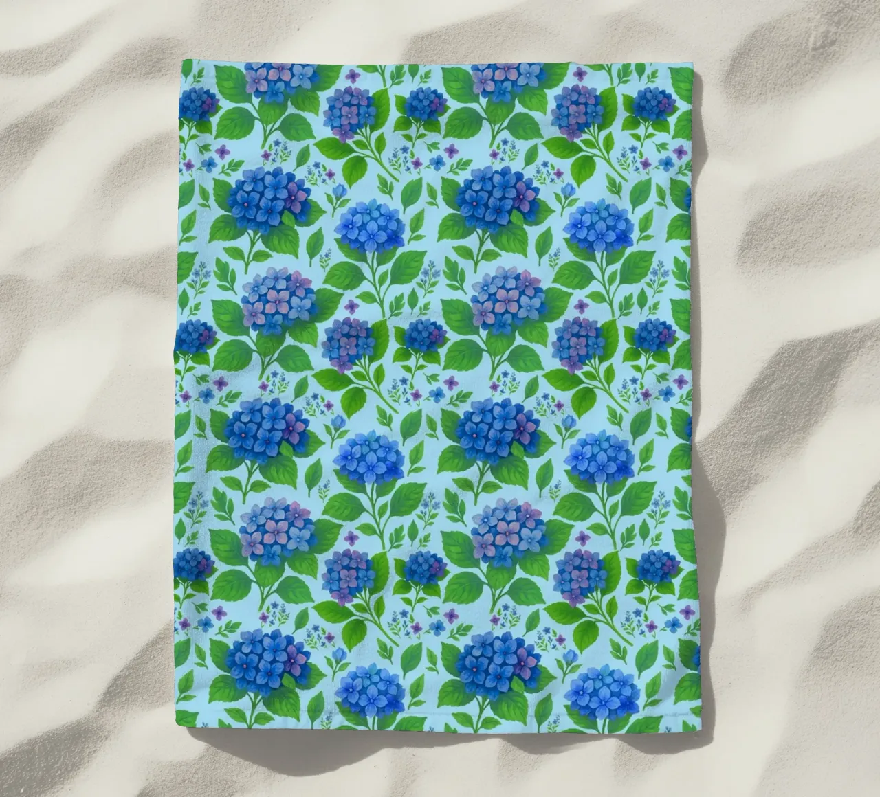 Ortensia blu telo mare da SilverPegasus