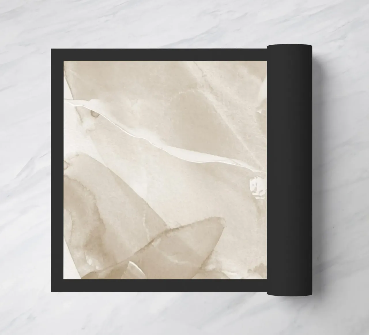 Pennellate astratte beige 3 zerbino da NouveauPrints