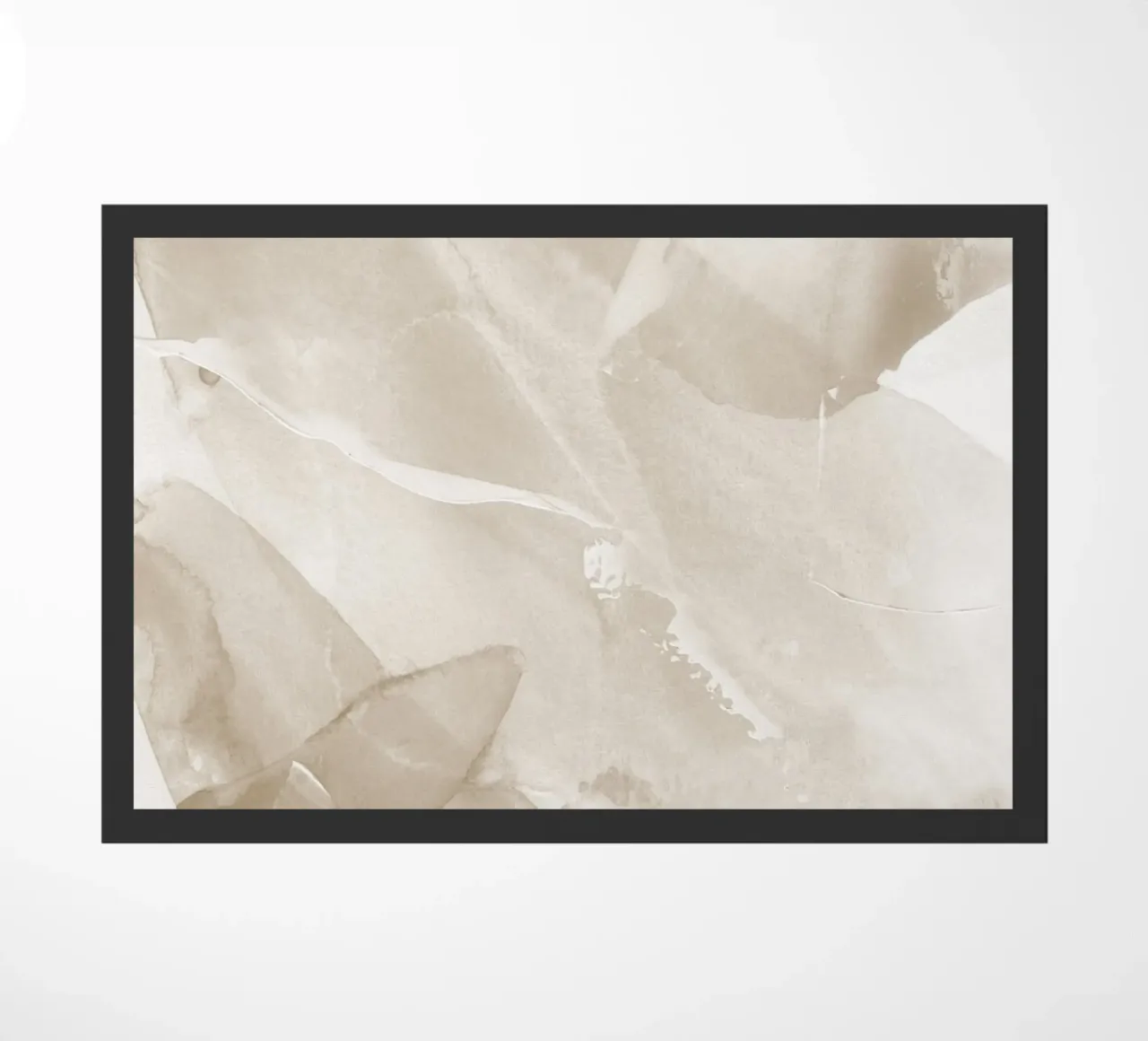 Pennellate astratte beige 3 zerbino da NouveauPrints