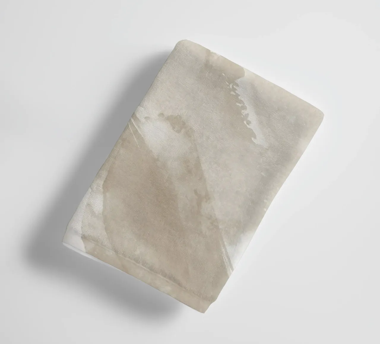 Pennellate astratte beige 3 asciugamano da bagno da NouveauPrints