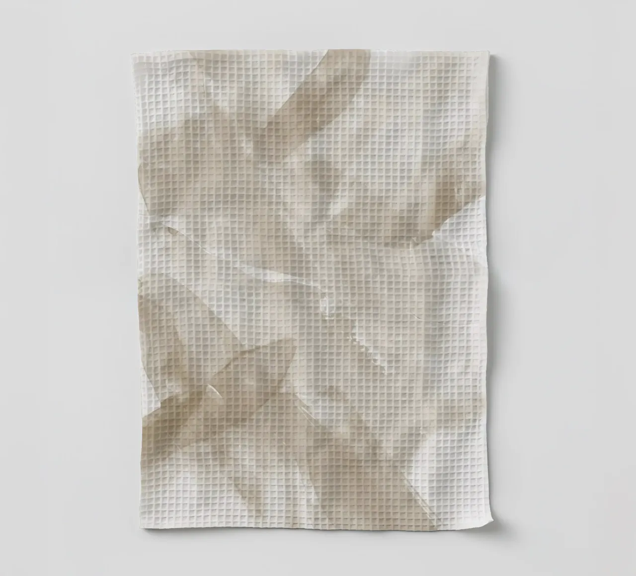 Pennellate astratte beige 3 canovaccio da cucina da NouveauPrints
