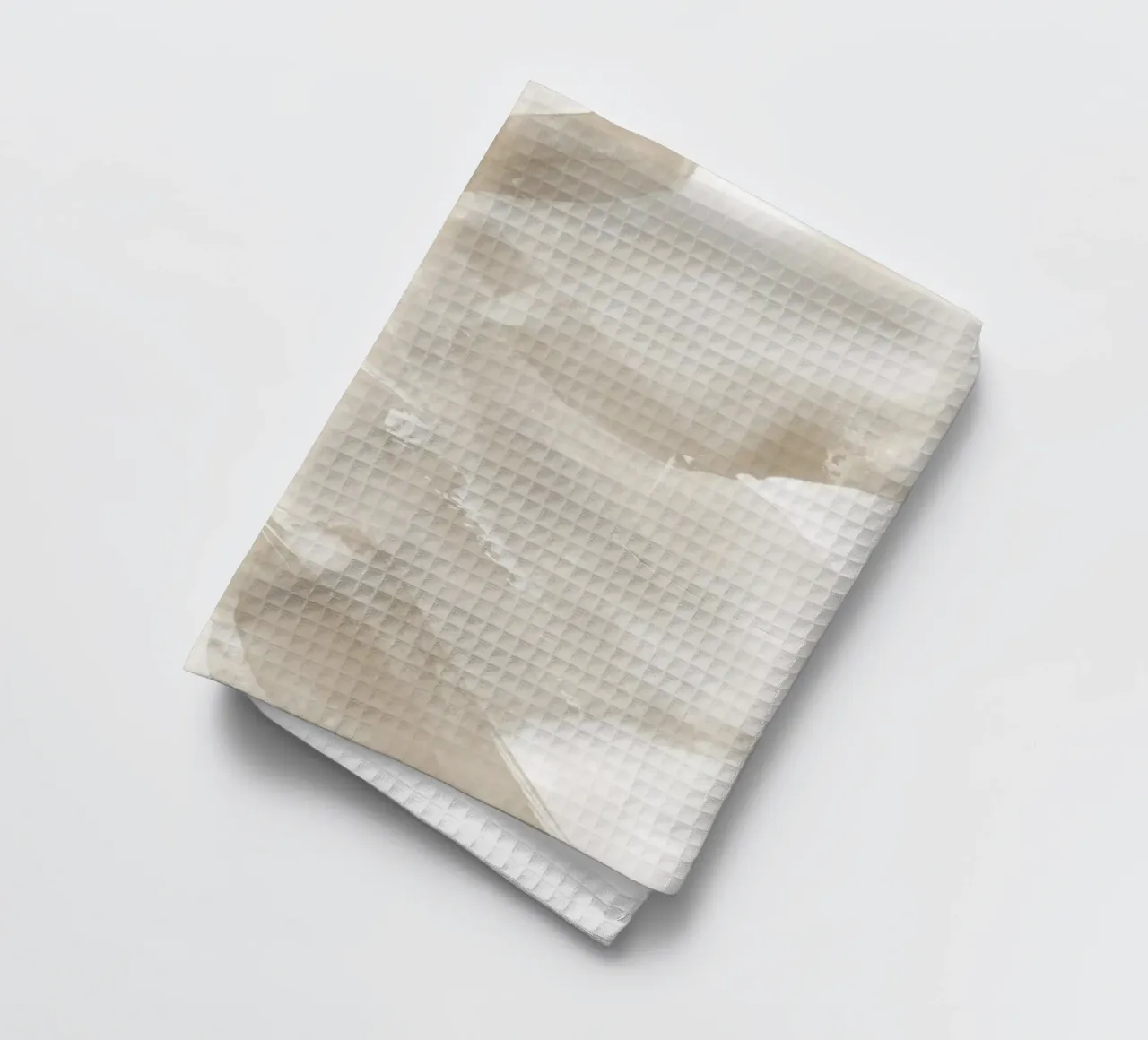Pennellate astratte beige 3 canovaccio da cucina da NouveauPrints