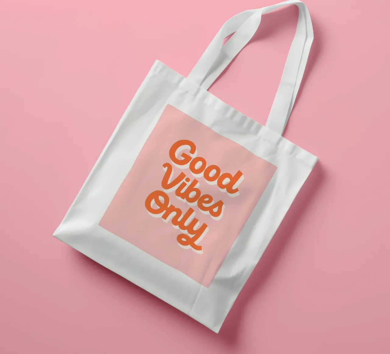 Good Vibes Only borsa in juta da PurePeachStudio