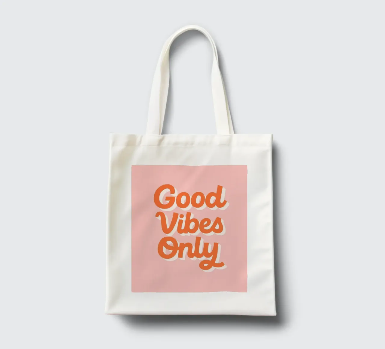 Good Vibes Only borsa in juta da PurePeachStudio