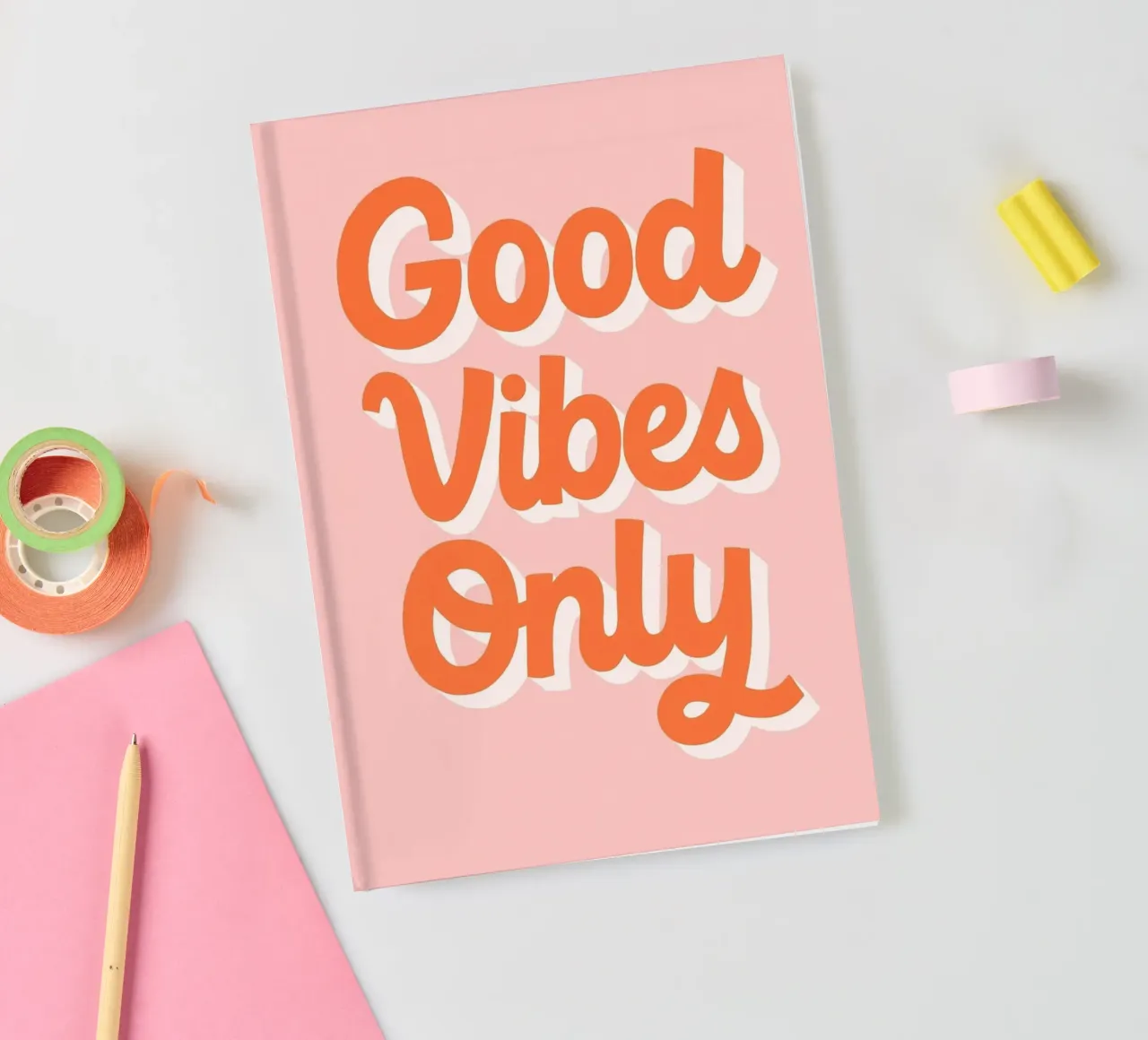 Good Vibes Only carnet de notes de PurePeachStudio
