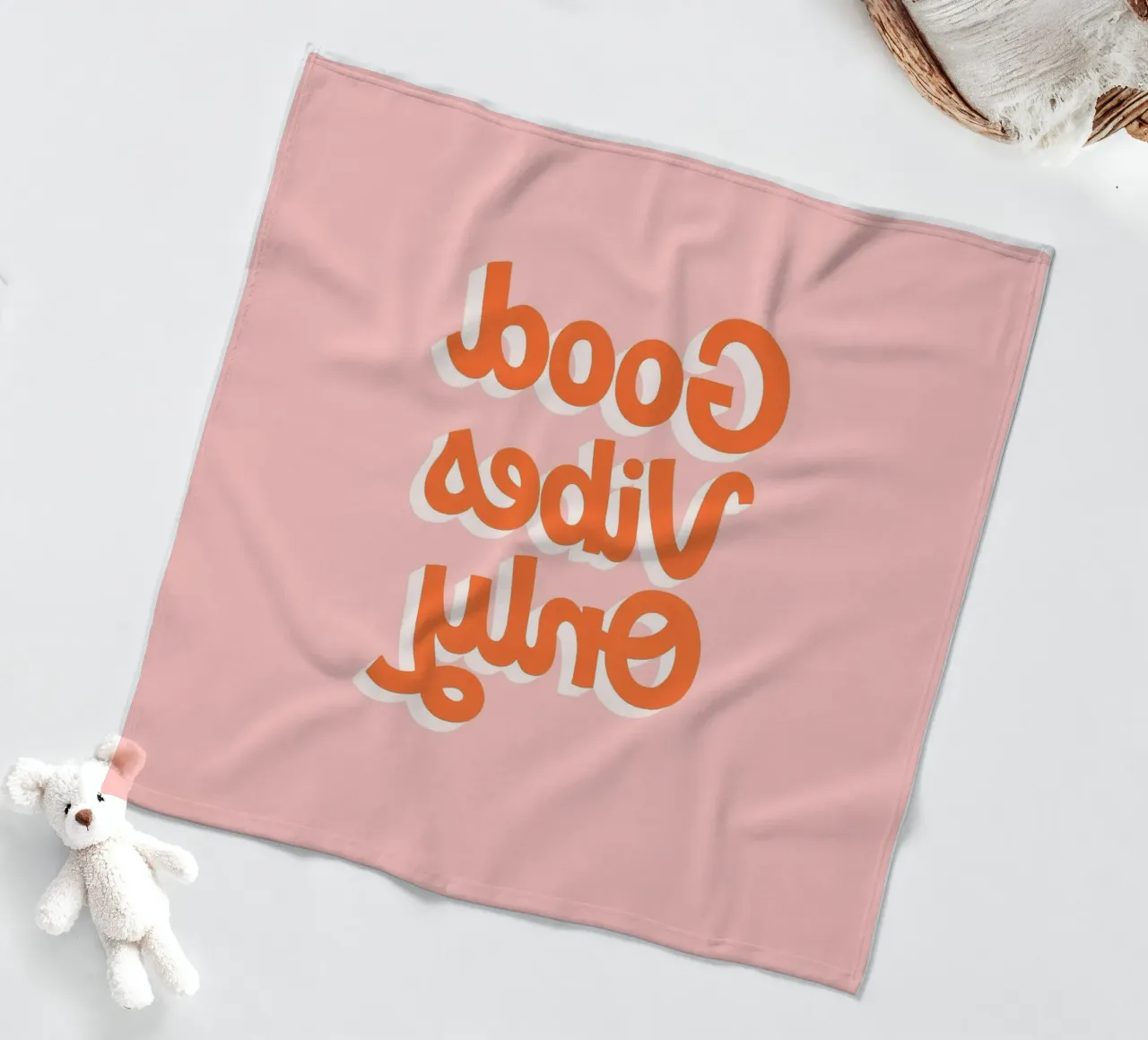 Good Vibes Only coperta in pile da PurePeachStudio