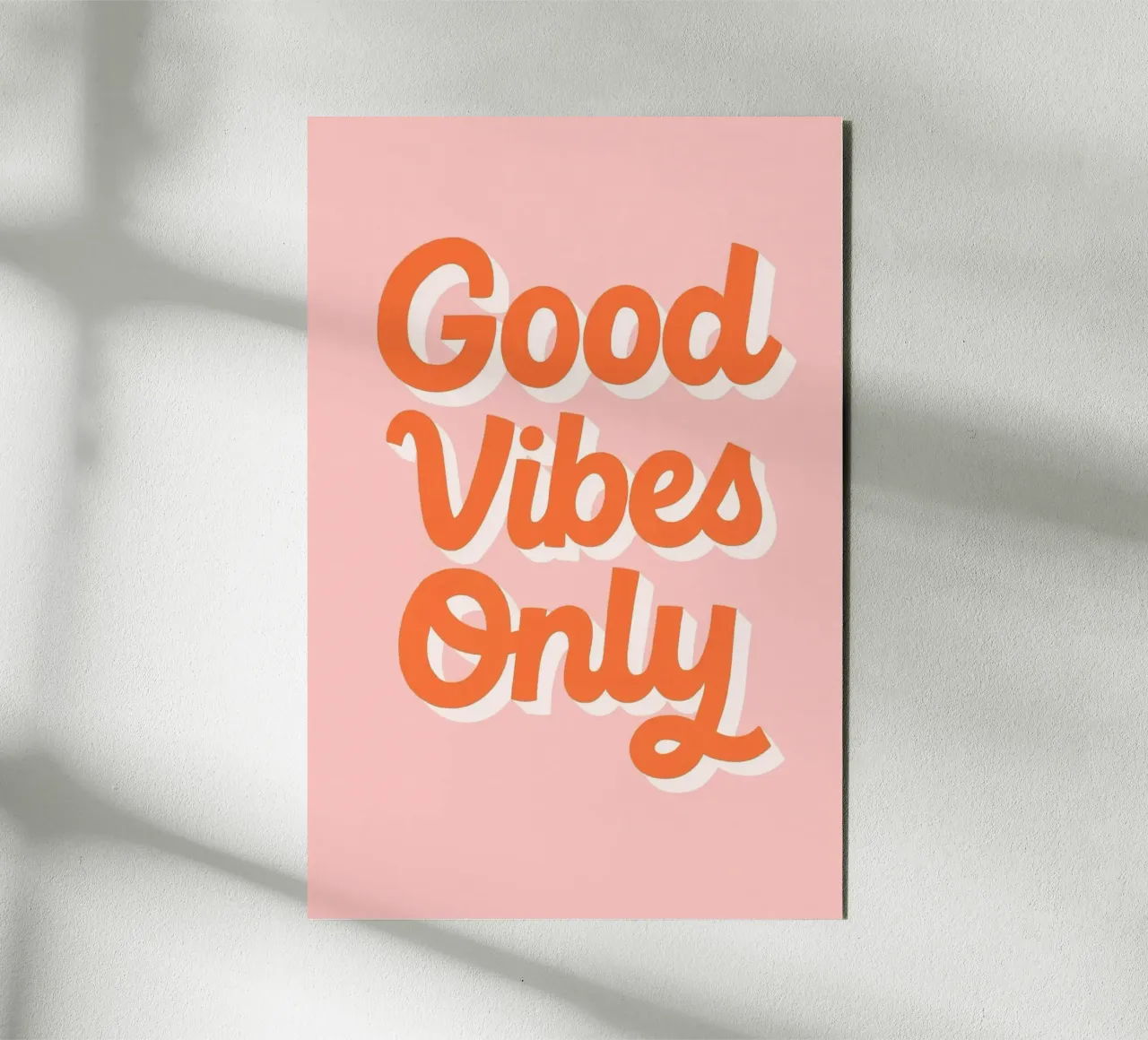 Good Vibes Only alluminio dibond da PurePeachStudio