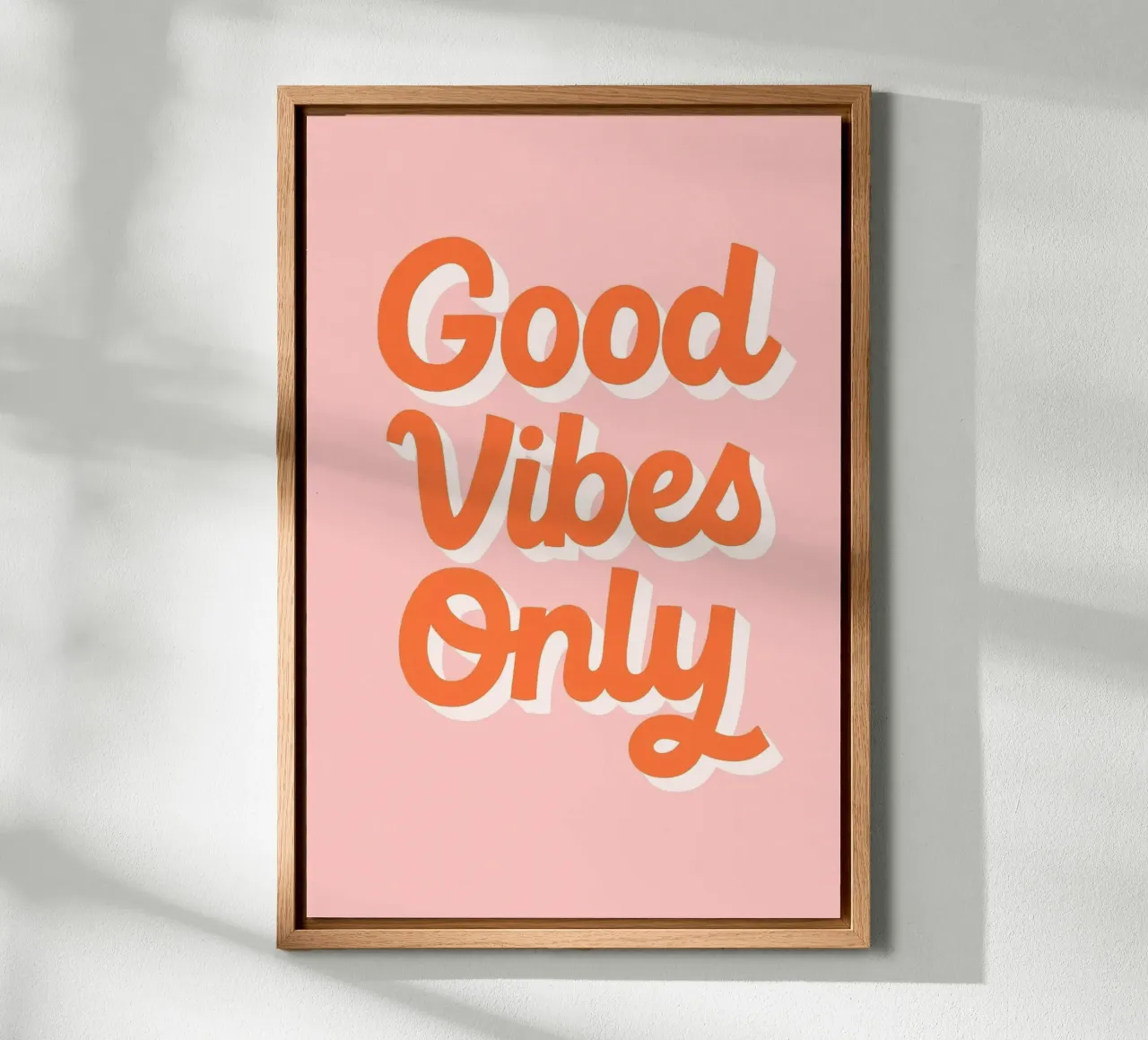 Good Vibes Only canvas by PurePeachStudio